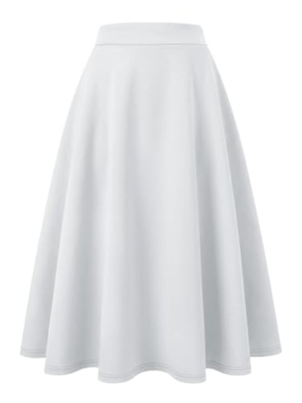 A-Line High Waist Mini Skirt with Pockets Wrinkle Free